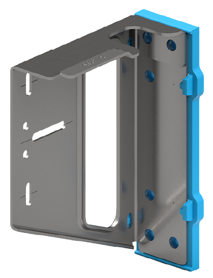4.75in ISO Clip. Thermally broken cladding attachment system. Accommodates 5 inches to 8 inches of continuous insulation.